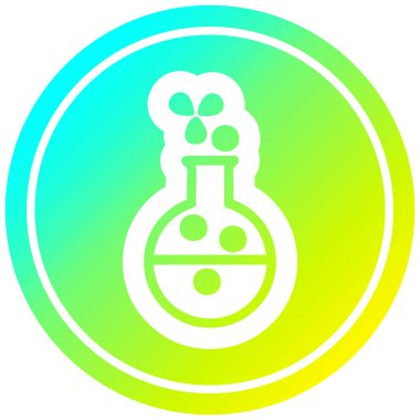 soğuk degrade spektrumda bilim deney dairesel