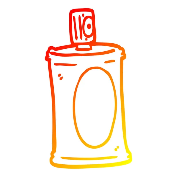 Horký gradient čára kresba kreslená sprej — Stockový vektor