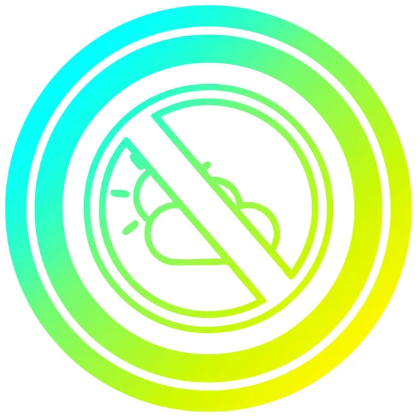 soğuk degrade spektrumda hiçbir hava dairesel