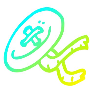 soğuk degrade çizgi çizim karikatür düğmesi