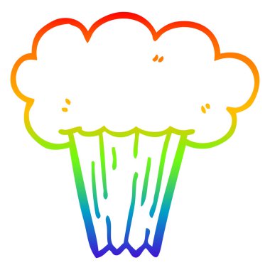 gökkuşağı gradyan çizgi çizim karikatür havuç kek