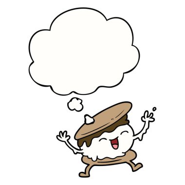 smore karikatür ve düşünce balonu