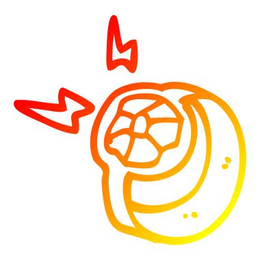 sıcak degrade çizgi çizim karikatür sihirli güç halkası