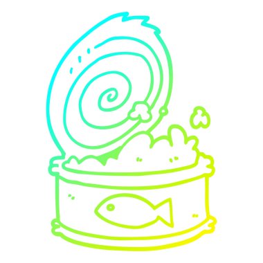 soğuk degrade çizgi çizim karikatür konserve gıda