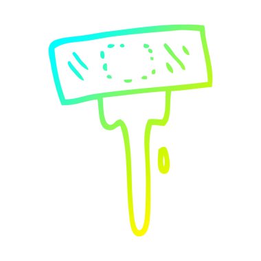 soğuk degrade çizgi çizim karikatür tıbbi yapıştırma sıva