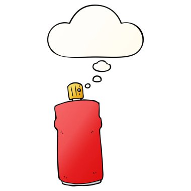 karikatür sprey olabilir ve pürüzsüz degrade tarzında kabarcık düşündüm