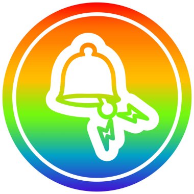 gökkuşağı spektrumunda zil dairesel zil