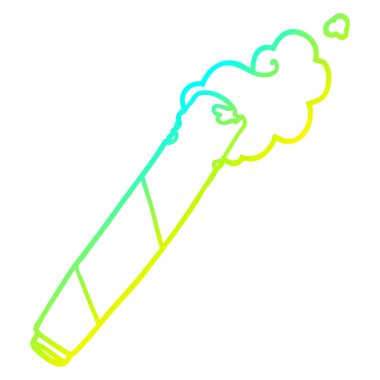 soğuk degrade çizgi çizim karikatür haddelenmiş sigara