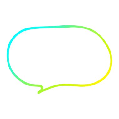 soğuk degrade çizgi çizim karikatür ifade balonu