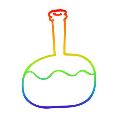 gökkuşağı gradyan çizgi çizim karikatür deney iksirleri