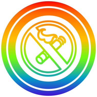 gökkuşağı spektrumunda sigara dairesel