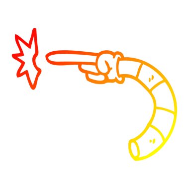 sıcak degrade çizgi çizim karikatür işaret eli