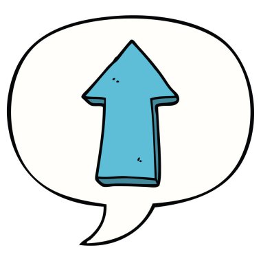 karikatür ok ve konuşma balonu