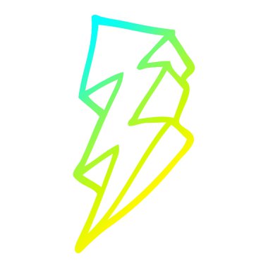 soğuk degrade çizgi çizim karikatür yıldırım