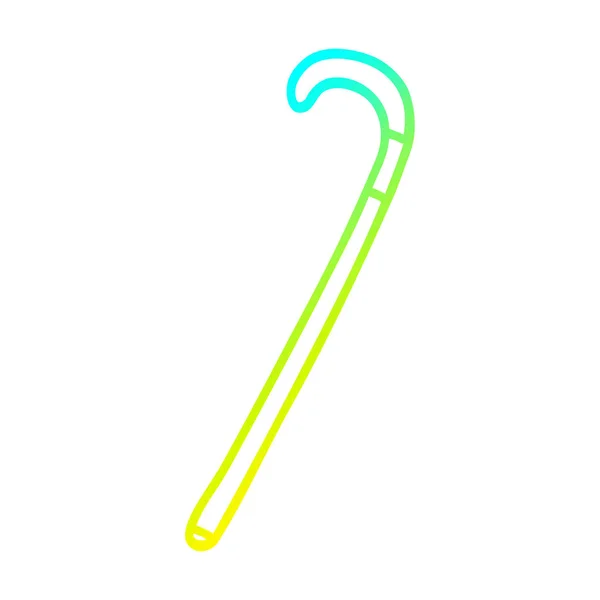 Čára studené přechodové čáry kresba kreslená hůl — Stockový vektor