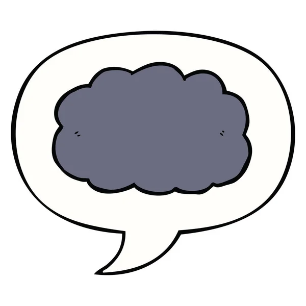 Cartoon cloud and speech bubble — Stock Vector