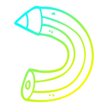 soğuk degrade çizgi çizim karikatür renkli kalem