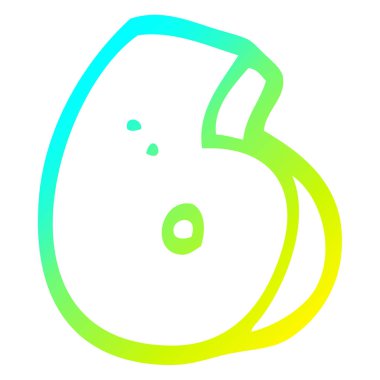 soğuk degrade çizgi çizim karikatür sayısı altı