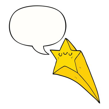 çizgi film çekim yıldız ve konuşma balonu