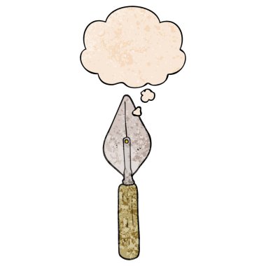 karikatür mala ve grunge doku desen stil düşünce balonu