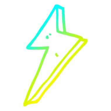 soğuk degrade çizgi çizim karikatür yıldırım