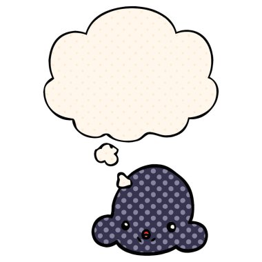 çizgi film bulutu ve çizgi roman tarzında düşünce balonu