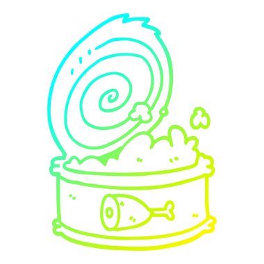 soğuk degrade çizgi çizim karikatür konserve gıda