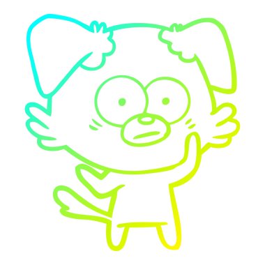 soğuk degrade çizgi çizim sinir köpek karikatür