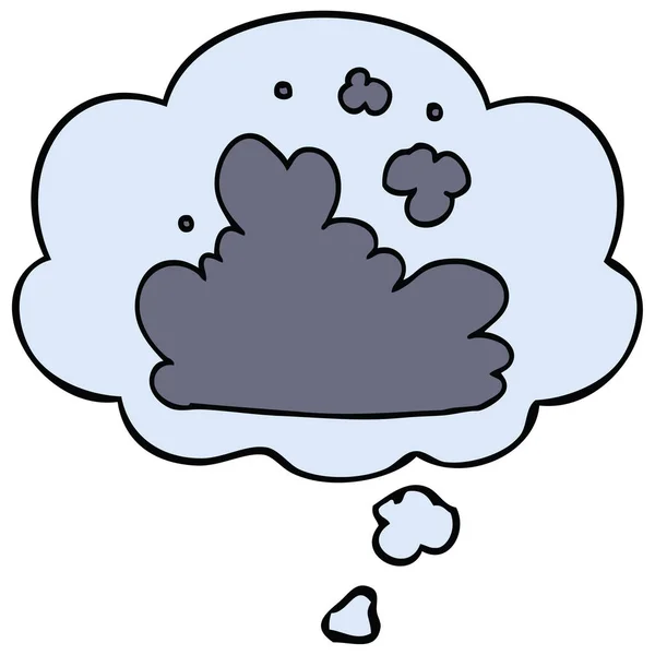 漫画の雲と思考バブル — ストックベクタ