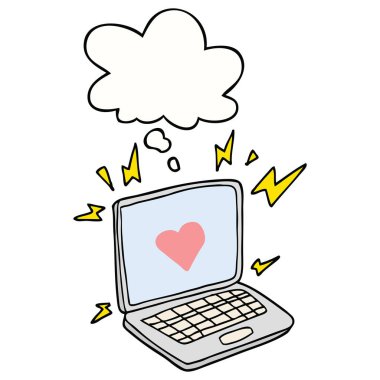 internet dating karikatür ve düşünce balonu