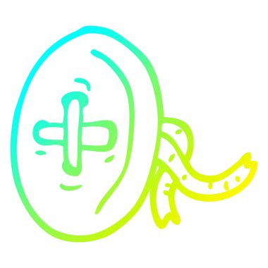 soğuk degrade çizgi çizim karikatür düğmesi