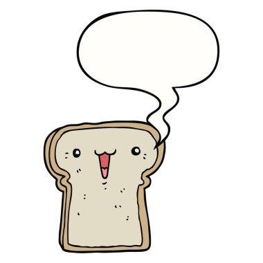 sevimli karikatür çizim ve konuşma balonu