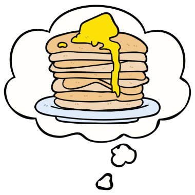 krep karikatür yığını ve düşünce balonu