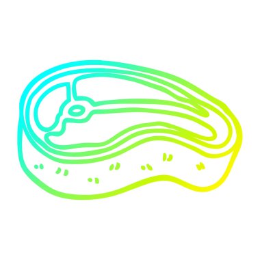 soğuk degrade çizgi çizim karikatür iyi pişmiş et