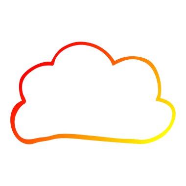 sıcak degrade çizgi çizim karikatür hava bulut