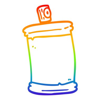 gökkuşağı degrade çizgi çizim karikatür sprey olabilir