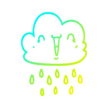 soğuk degrade çizgi çizim karikatür fırtına bulut