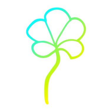 soğuk degrade çizgi çizim karikatür çiçek