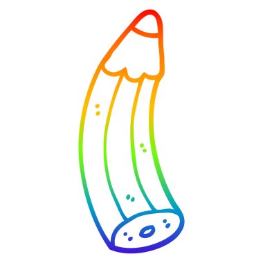 gökkuşağı gradyan çizgi çizim karikatür kalem