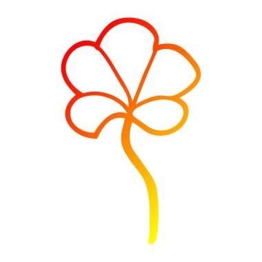 sıcak degrade çizgi çizim karikatür yaprak