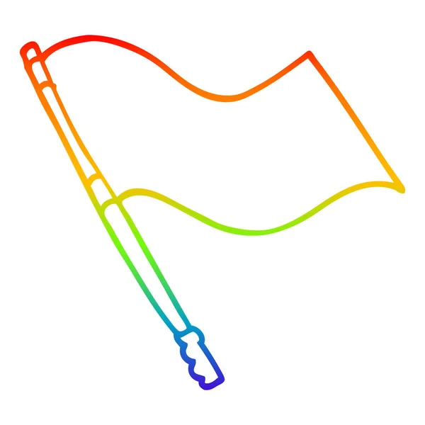 Vlajka duhového gradientu kresba kreslená — Stockový vektor