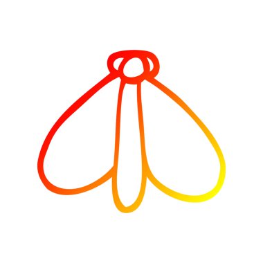 sıcak degrade çizgi çizim karikatür hala güve