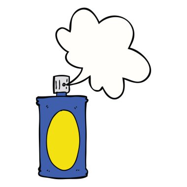 karikatür sprey ve konuşma balonu olabilir