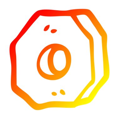 sıcak degrade çizgi çizim karikatür vida somun