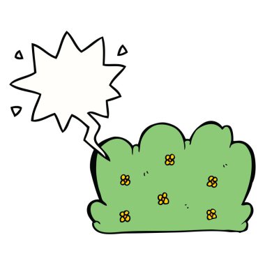 karikatür çit ve konuşma balonu