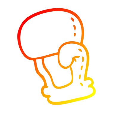 sıcak degrade çizgi çizim karikatür boks eldiveni