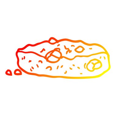 sıcak degrade çizgi çizim karikatür choclate yonga çerez