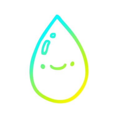 soğuk degrade çizgi çizim karikatür yağmur damlası