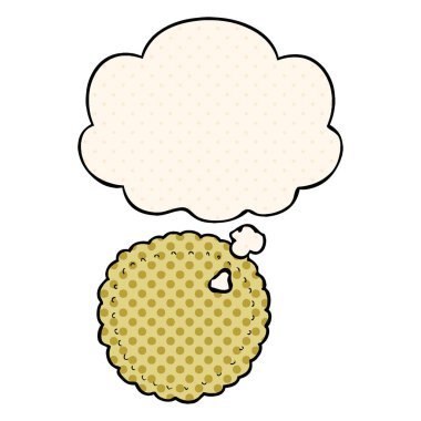 çizgi film bisküvi ve çizgi roman tarzında düşünce balonu