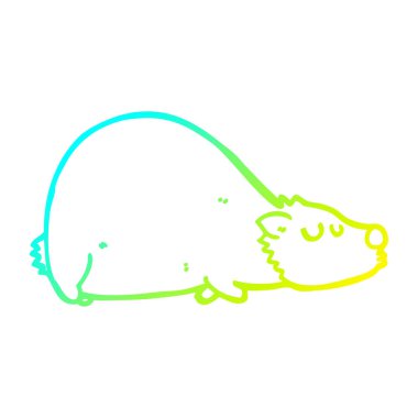 soğuk degrade çizgi çizim karikatür ayı